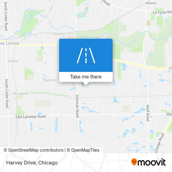 Harvey Drive map