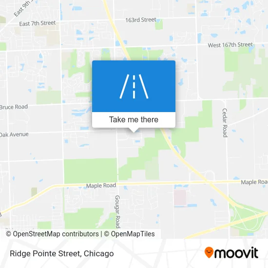 Ridge Pointe Street map