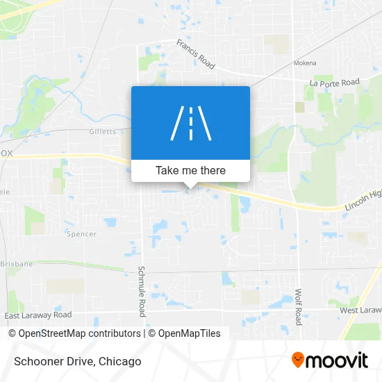 Schooner Drive map