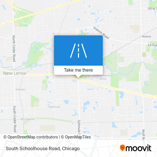 South Schoolhouse Road map