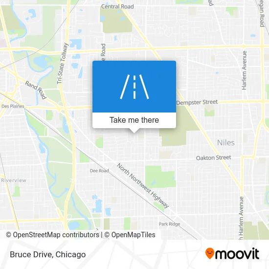 Bruce Drive map