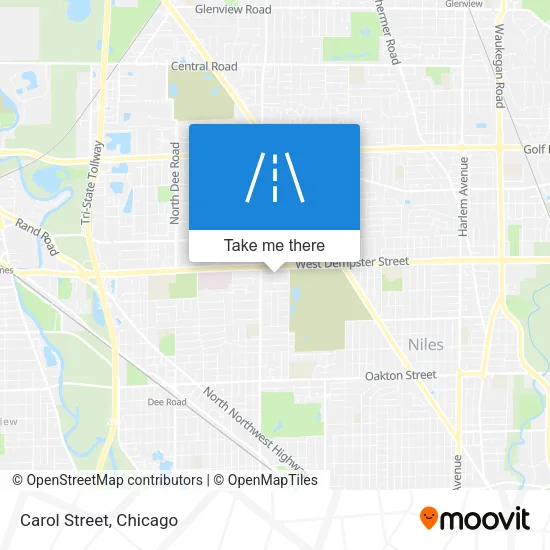 Carol Street map