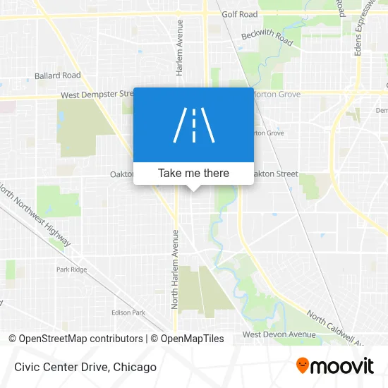 Civic Center Drive map