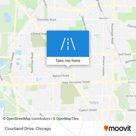 Mapa de Courtland Drive