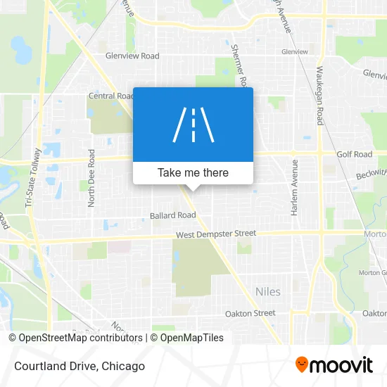 Courtland Drive map