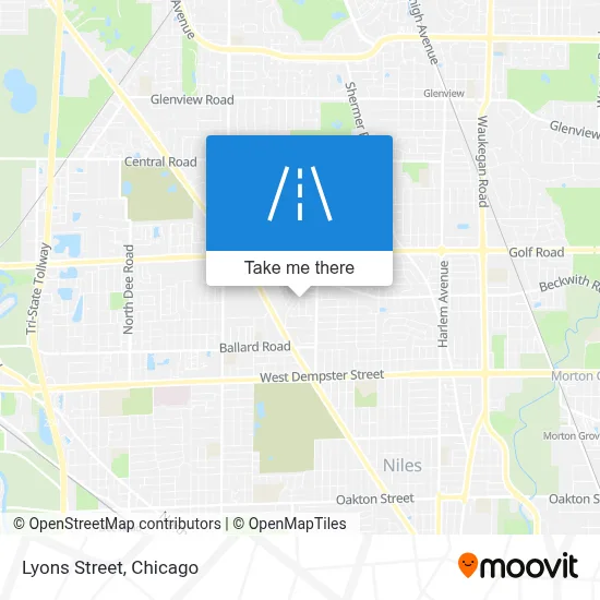 Lyons Street map