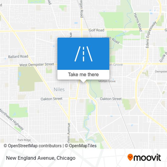 Mapa de New England Avenue