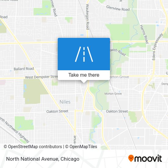 North National Avenue map