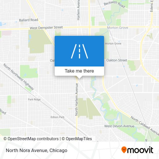 Mapa de North Nora Avenue