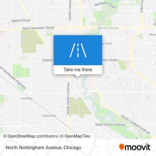 North Nottingham Avenue map