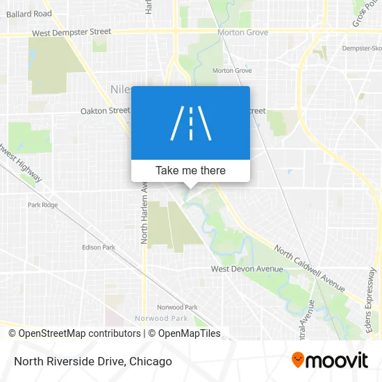 North Riverside Drive map
