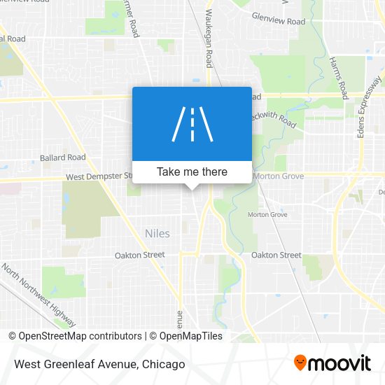 West Greenleaf Avenue map