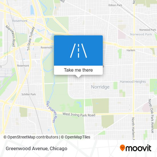 Greenwood Avenue map