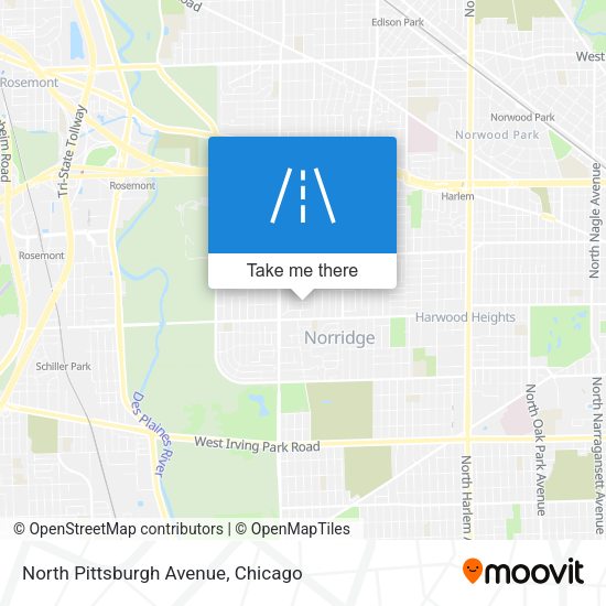 North Pittsburgh Avenue map