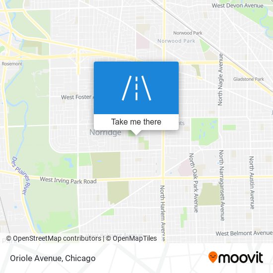 Oriole Avenue map