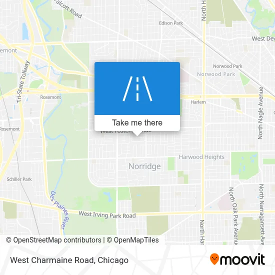 West Charmaine Road map