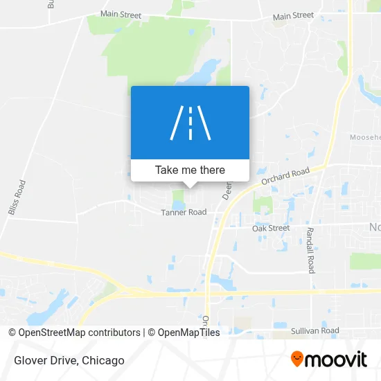 Glover Drive map
