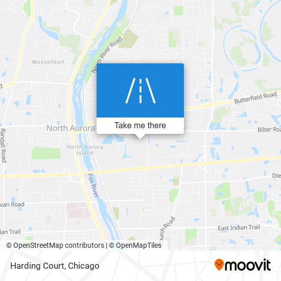 Mapa de Harding Court