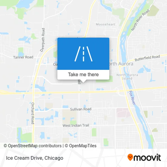 Ice Cream Drive map