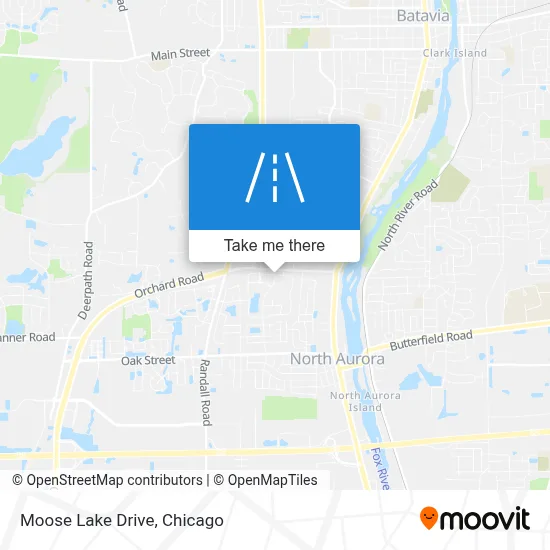 Moose Lake Drive map