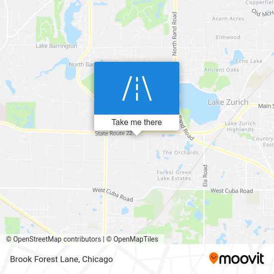 Brook Forest Lane map