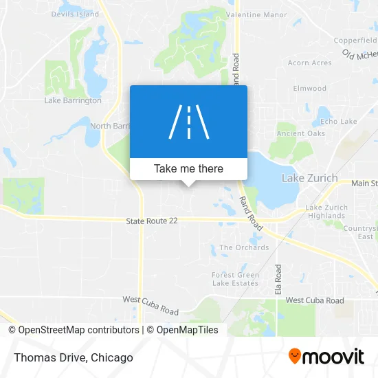 Thomas Drive map
