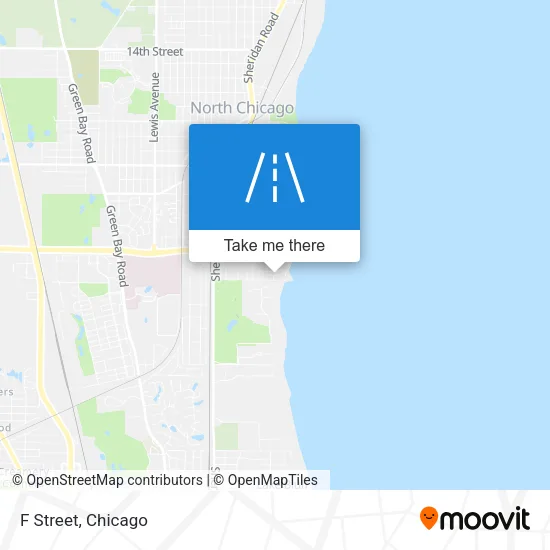 F Street map