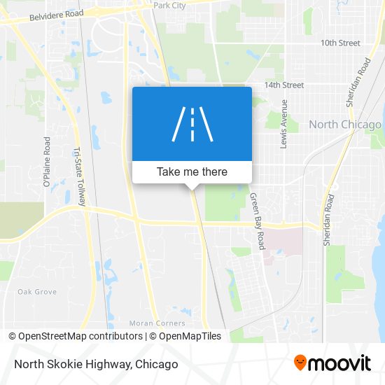 Mapa de North Skokie Highway