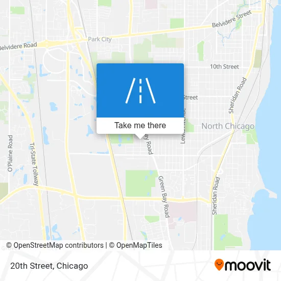 20th Street map