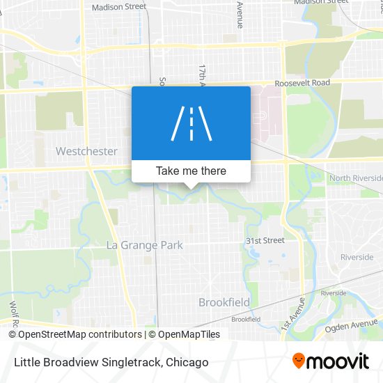 Little Broadview Singletrack map