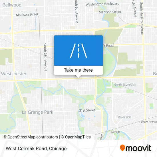 West Cermak Road map