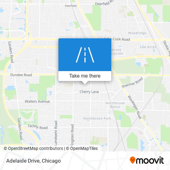 Adelaide Drive map