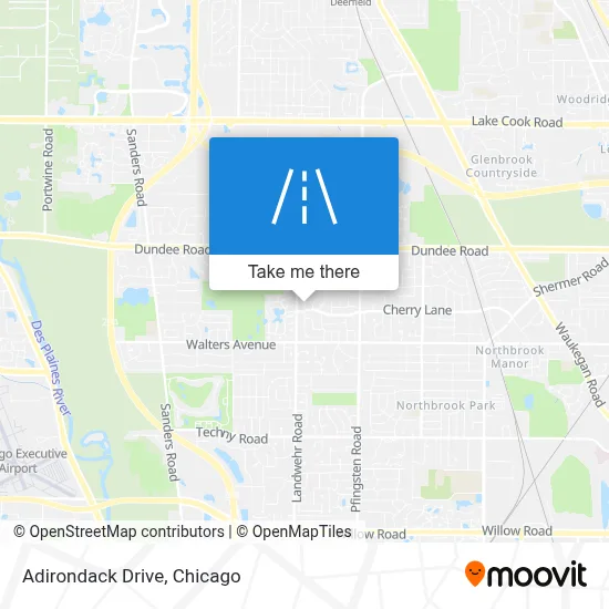 Adirondack Drive map