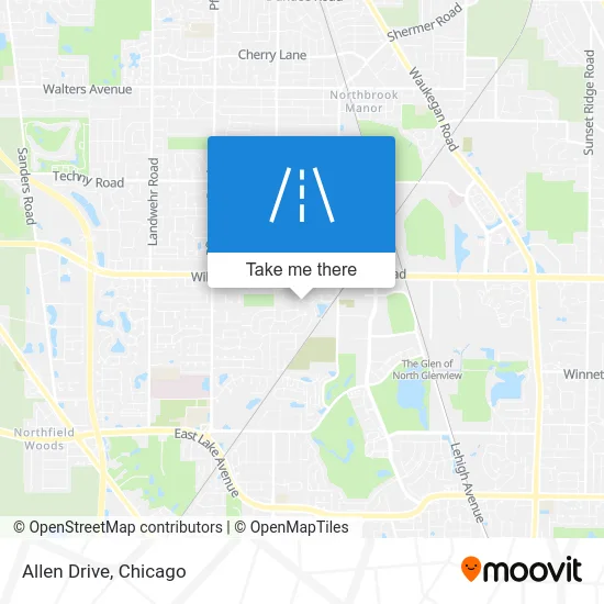 Allen Drive map