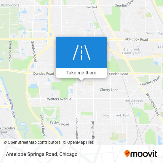 Mapa de Antelope Springs Road