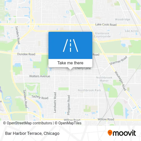 Bar Harbor Terrace map