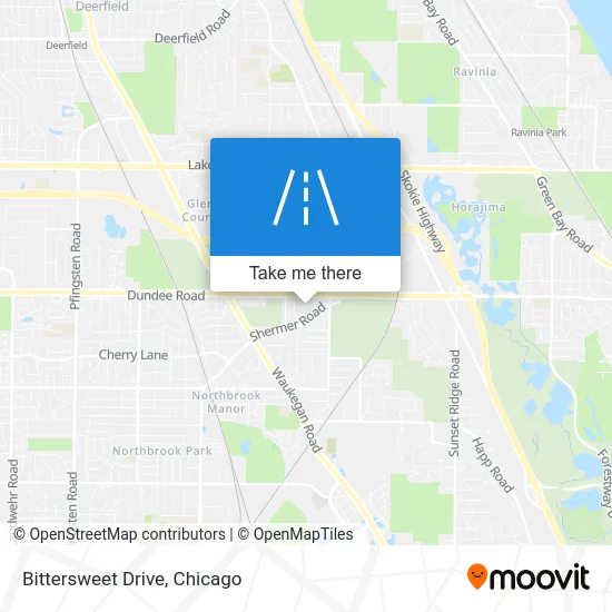 Bittersweet Drive map