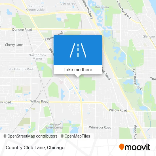 Country Club Lane map