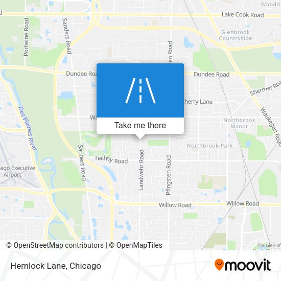Mapa de Hemlock Lane