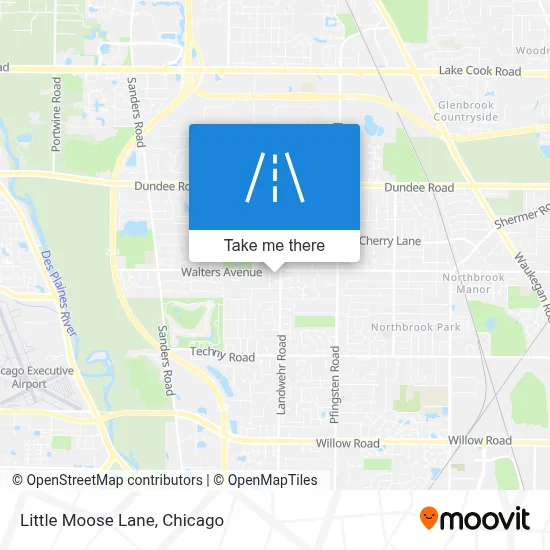 Little Moose Lane map