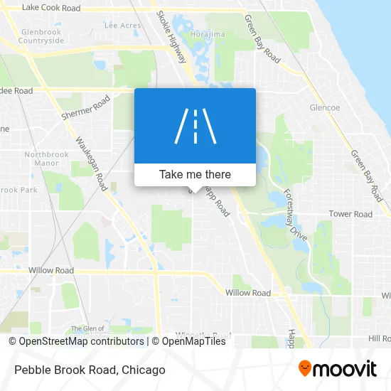 Pebble Brook Road map