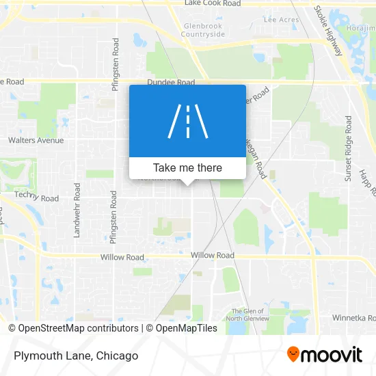 Plymouth Lane map