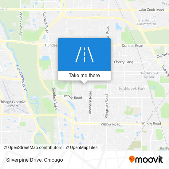Silverpine Drive map