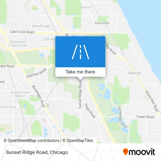 Sunset Ridge Road map