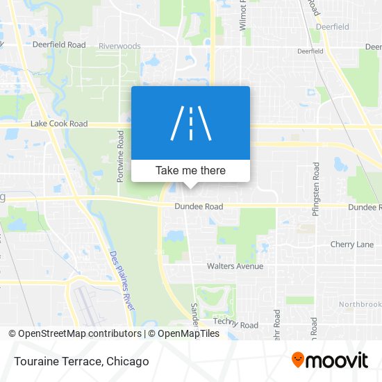 Touraine Terrace map