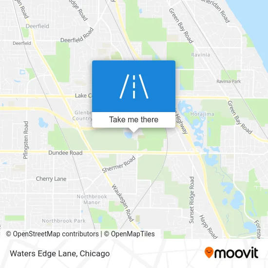 Waters Edge Lane map