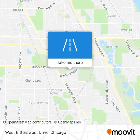 West Bittersweet Drive map