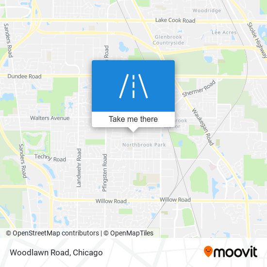 Woodlawn Road map