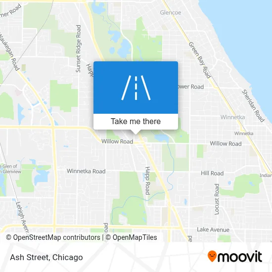 Ash Street map