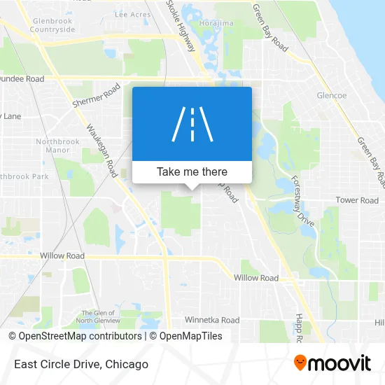 East Circle Drive map
